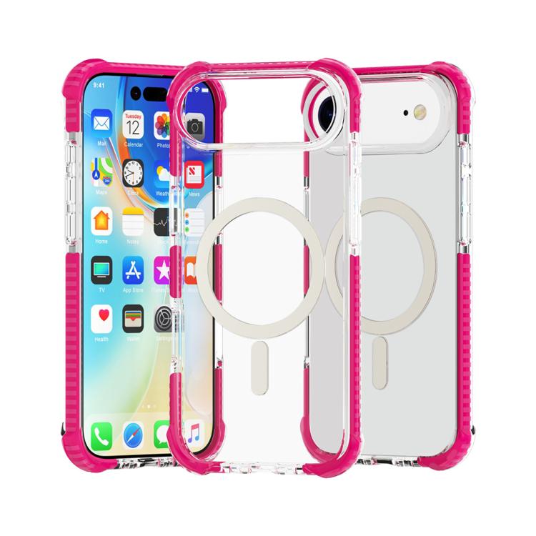 For iPhone Air Acrylic Magsafe Magnetic Shockproof Phone Case(Pink)