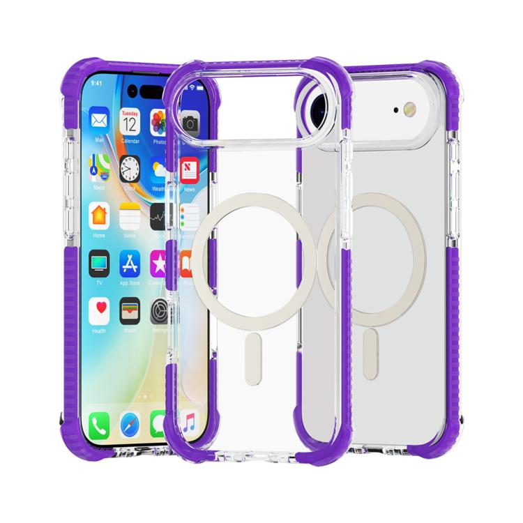 For iPhone Air Acrylic Magsafe Magnetic Shockproof Phone Case(Purple)