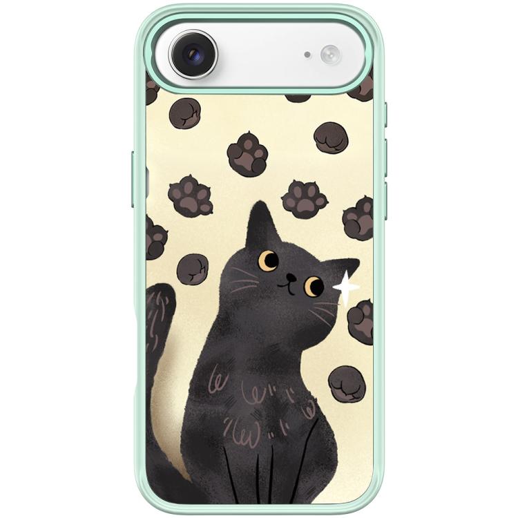 For iPhone Air Adorable Cat Claw Pattern Magnetic Phone Case(Light Green)