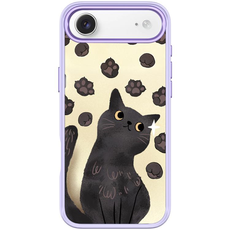 For iPhone Air Adorable Cat Claw Pattern Magnetic Phone Case(Light Purple)