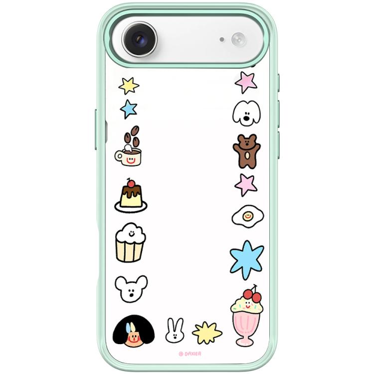 For iPhone Air Adorable Little Guy Pattern Magnetic Phone Case(Light Green)