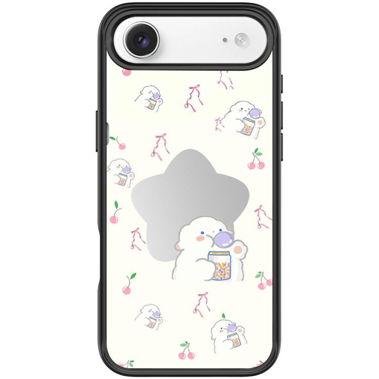For iPhone Air Adorable Star Sheep Pattern Magnetic Phone Case(Black)