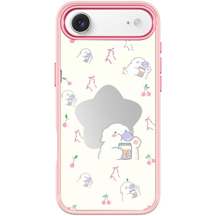 For iPhone Air Adorable Star Sheep Pattern Magnetic Phone Case(Pink)