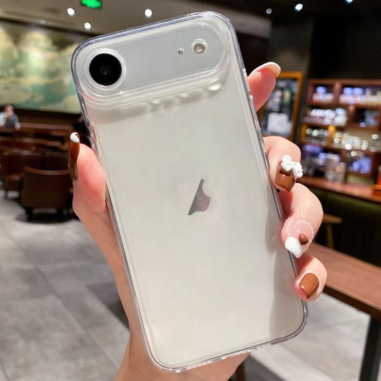 For iPhone Air Angel Eye Straight Edge Full Cover TPU Phone Case(Transparent)