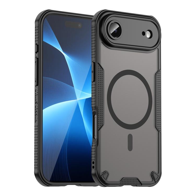 For iPhone Air Armor Glaze MagSafe Magnetic Phone Case(Black)