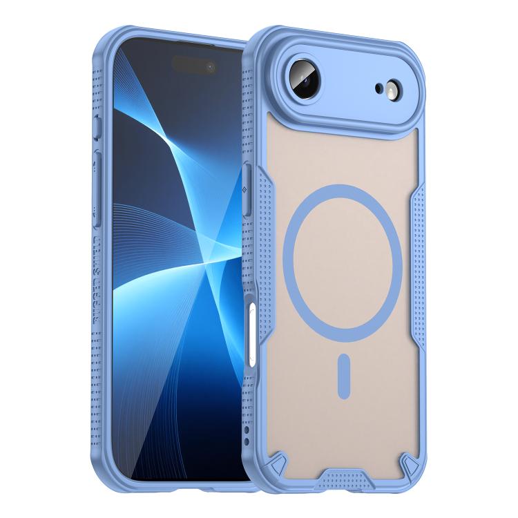 For iPhone Air Armor Glaze MagSafe Magnetic Phone Case(Blue)