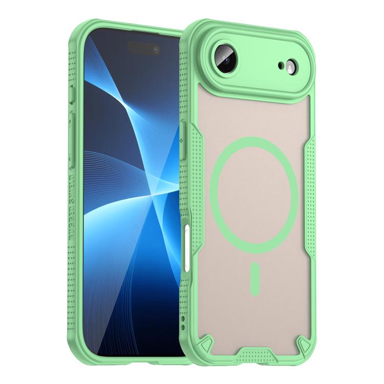 For iPhone Air Armor Glaze MagSafe Magnetic Phone Case(Green)