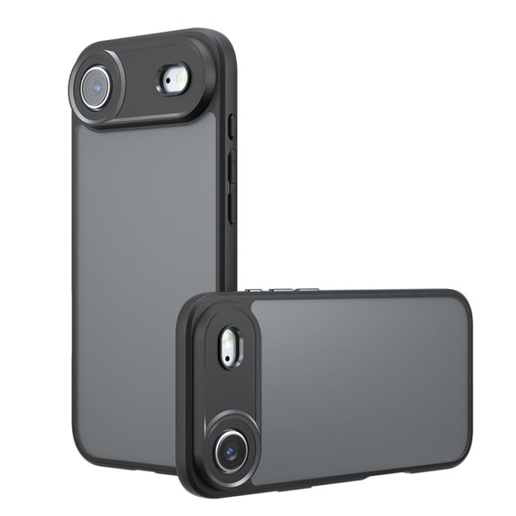 For iPhone Air Armor Precise Hole PC Hybrid TPU Phone Case(Frosted Black)