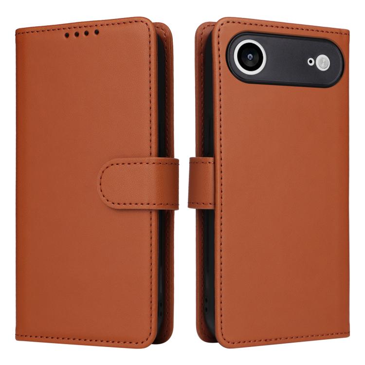 For iPhone Air BETOPNICE BN-005 2 in 1 Detachable Imitate Genuine Leather Phone Case(Brown)