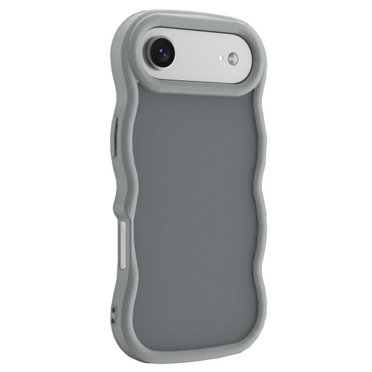 For iPhone Air Big Wave Skin Feel Phone Case(Grey)