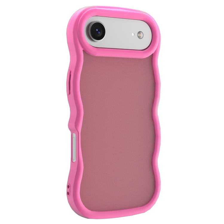 For iPhone Air Big Wave Skin Feel Phone Case(Rose Red)