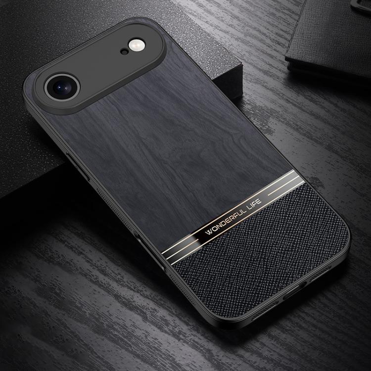For iPhone Air Bionic Tree Texture Full Coverage Phone Case(Black)