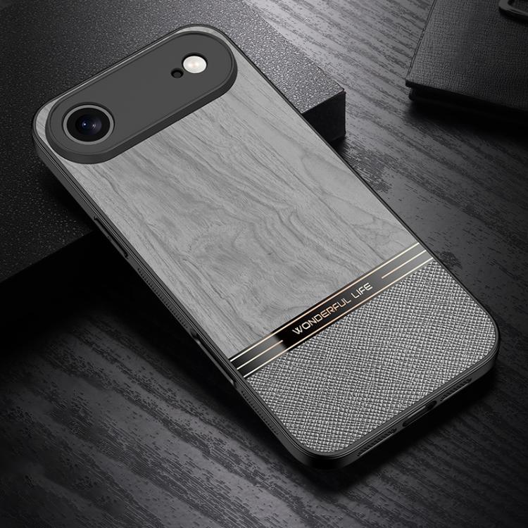 For iPhone Air Bionic Tree Texture Full Coverage Phone Case(Grey)