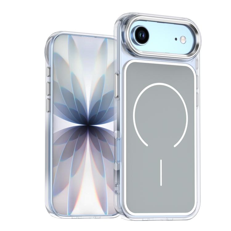 For iPhone Air Bright Shadow Two-color MagSafe Magnetic Phone Case(Grey)