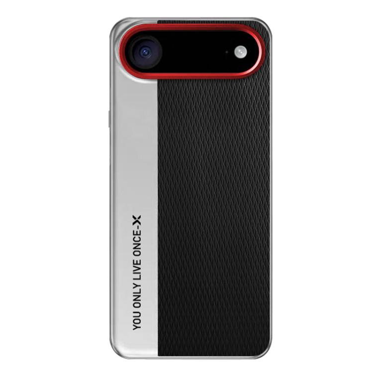 For iPhone Air Camera Design Diamond Texture Leather PC Phone Case(Black)