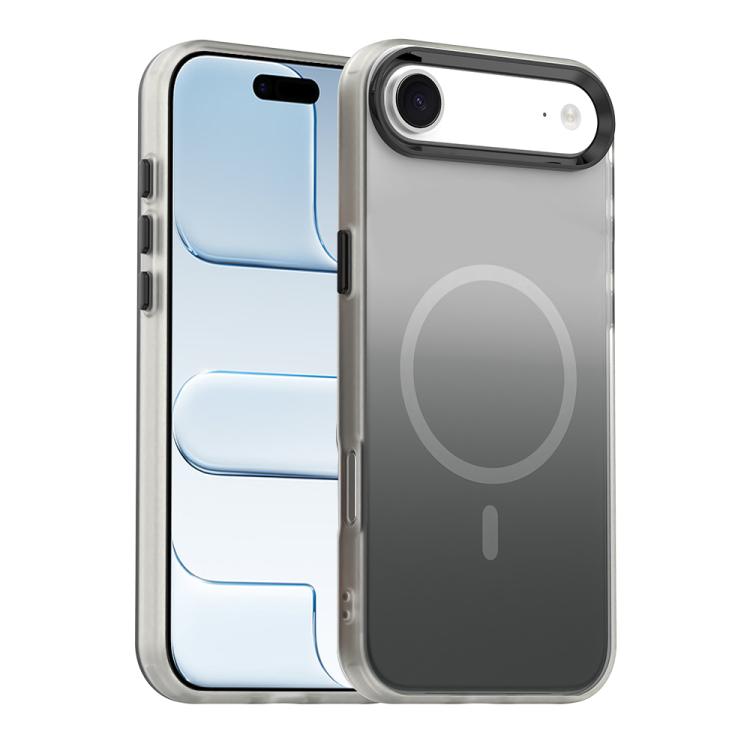For iPhone Air Candy Gradient Series 3 in 1 Hybrid Magnetic Phone Case(Black)