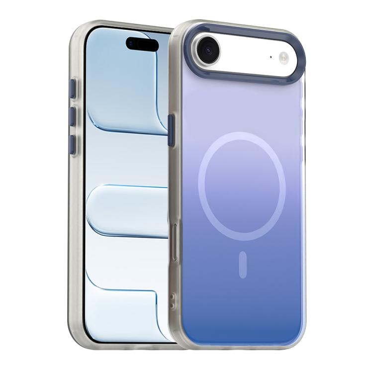 For iPhone Air Candy Gradient Series 3 in 1 Hybrid Magnetic Phone Case(Blue)
