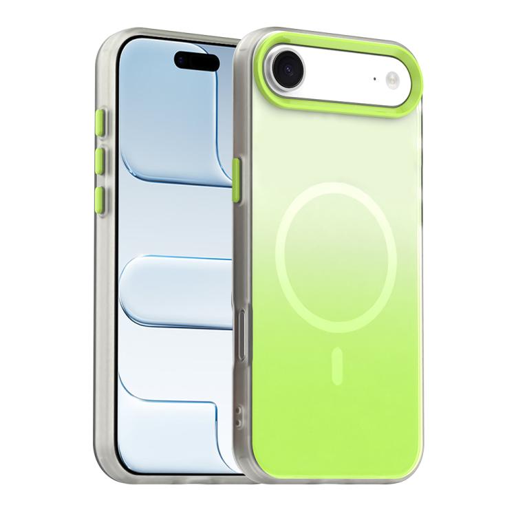 For iPhone Air Candy Gradient Series 3 in 1 Hybrid Magnetic Phone Case(Green)