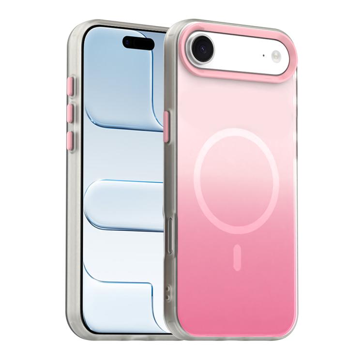 For iPhone Air Candy Gradient Series 3 in 1 Hybrid Magnetic Phone Case(Pink)