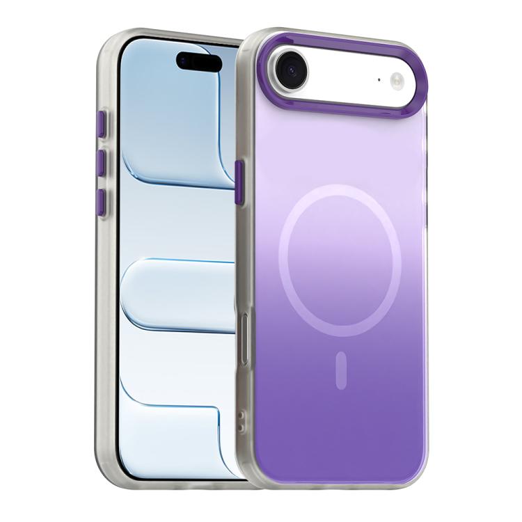 For iPhone Air Candy Gradient Series 3 in 1 Hybrid Magnetic Phone Case(Purple)