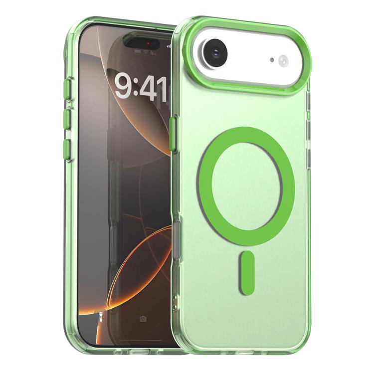 For iPhone Air Candy Magsafe PC Hybrid TPU Phone Case(Green)