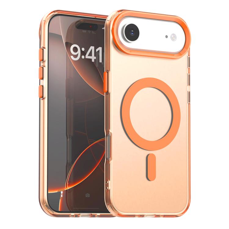 For iPhone Air Candy Magsafe PC Hybrid TPU Phone Case(Orange)