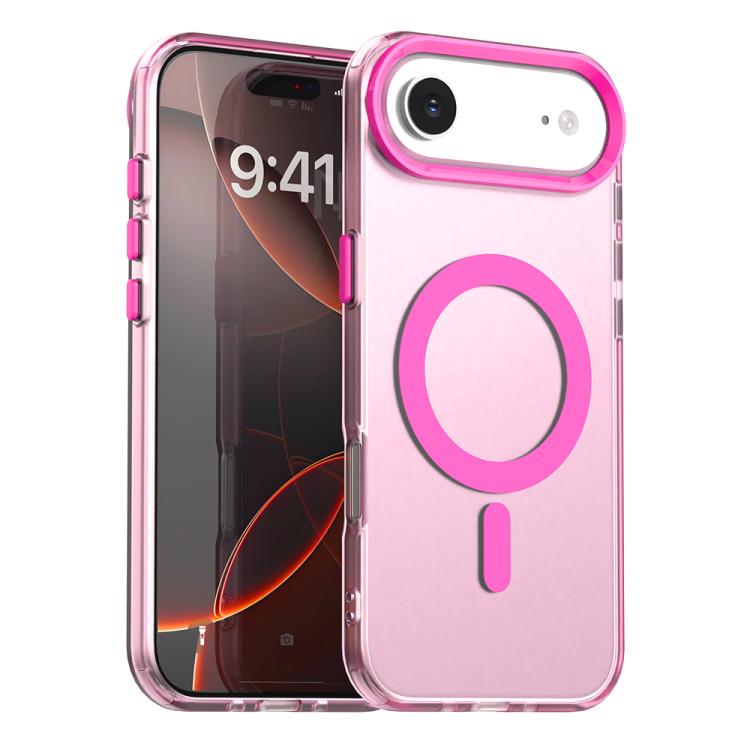 For iPhone Air Candy Magsafe PC Hybrid TPU Phone Case(Red)