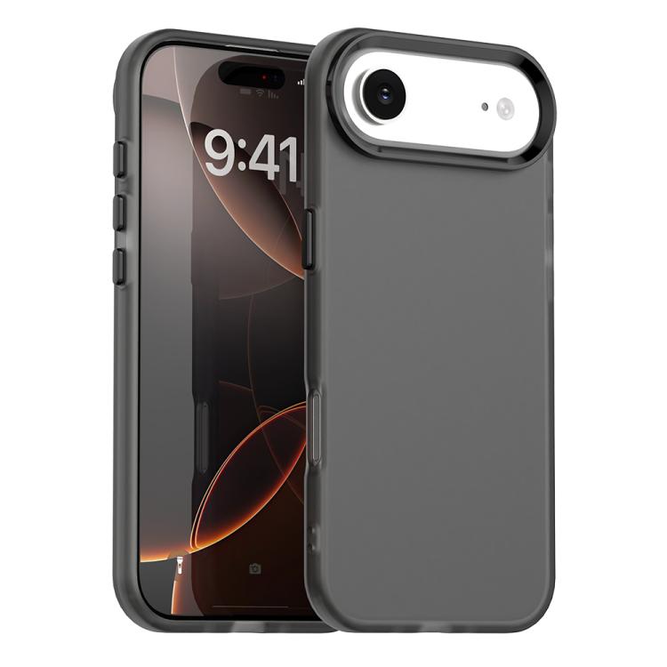 For iPhone Air Candy PC Hybrid TPU Shockproof Phone Case(Black)