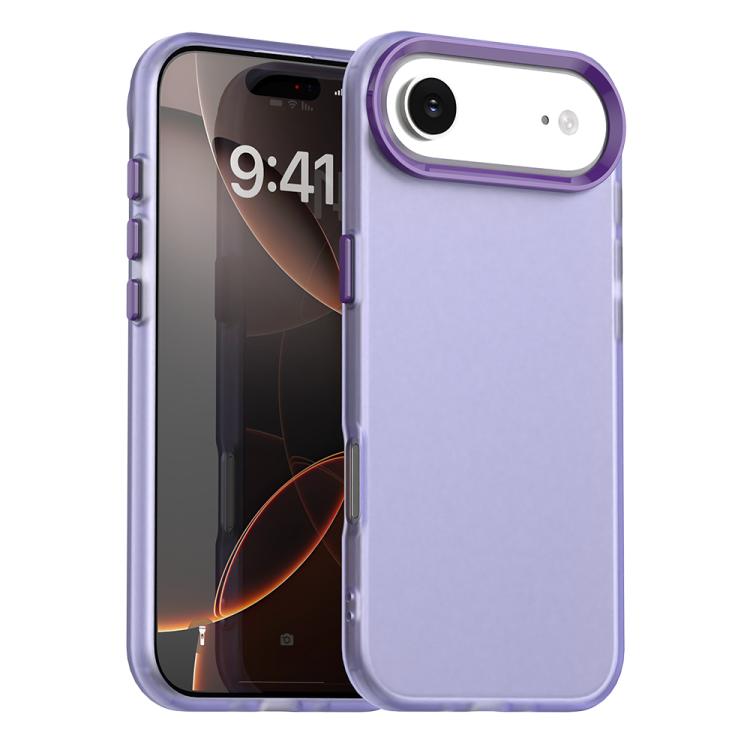 For iPhone Air Candy PC Hybrid TPU Shockproof Phone Case(Purple)