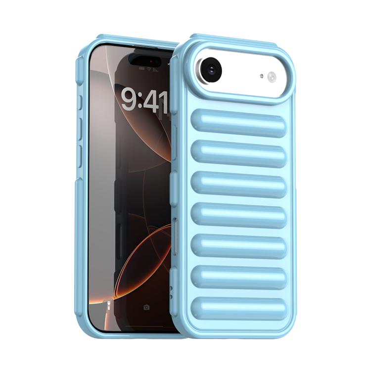 For iPhone Air Capsule Series Candy Color TPU Phone Case(Blue)