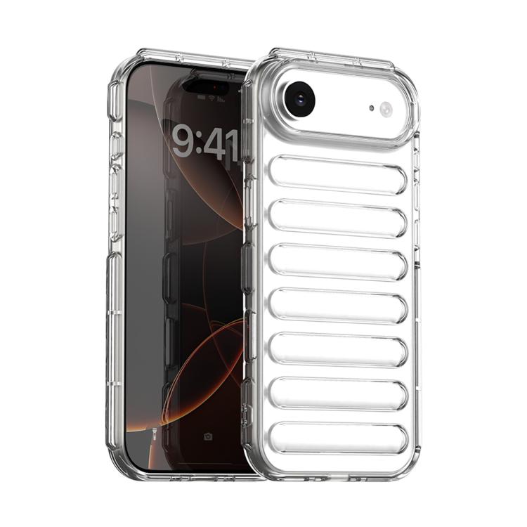 For iPhone Air Capsule Series Candy Color TPU Phone Case(Transparent)