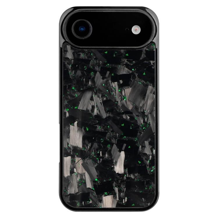 For iPhone Air Carbon Fibre PC + TPU Magnetic Phone Case(Green)