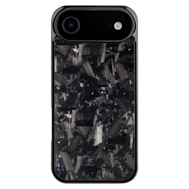 For iPhone Air Carbon Fibre PC + TPU Magnetic Phone Case(Purple)