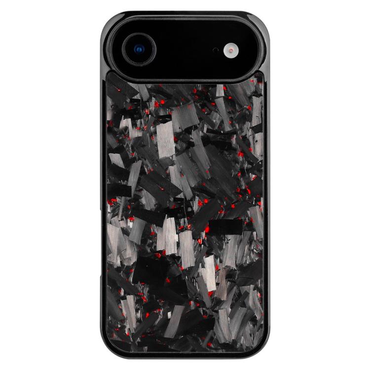 For iPhone Air Carbon Fibre PC + TPU Magnetic Phone Case(Red)