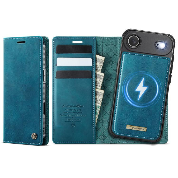 For iPhone Air CaseMe C49 MagSafe RFID Blocking Detachable Wallet Leather Phone Case(Green)