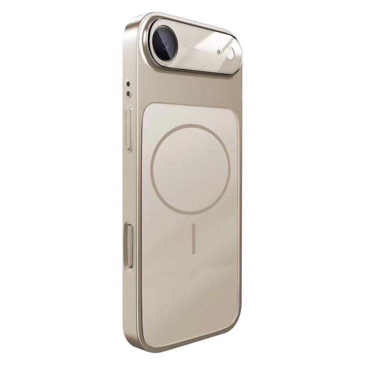 For iPhone Air Change to 17 Big Lens Window Frosted MagSafe Phone Case(Gray)