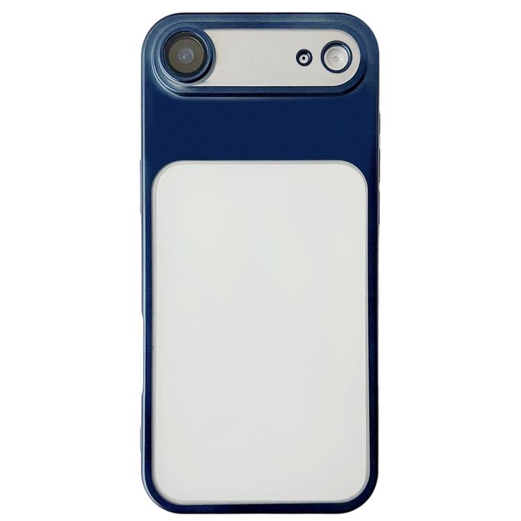For iPhone Air Change to 17 Series Electroplated Frosted TPU Phone Case(Blue)