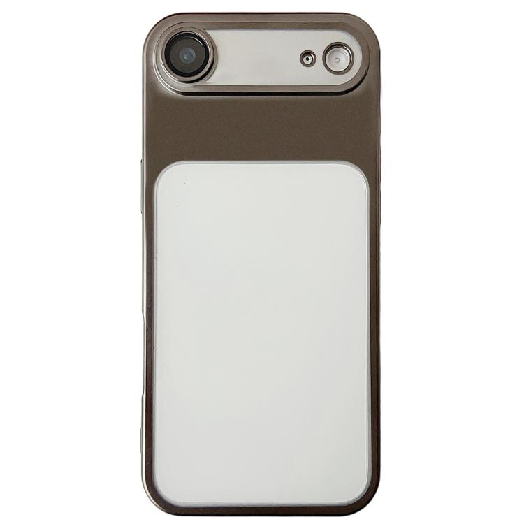 For iPhone Air Change to 17 Series Electroplated Frosted TPU Phone Case(Grey)