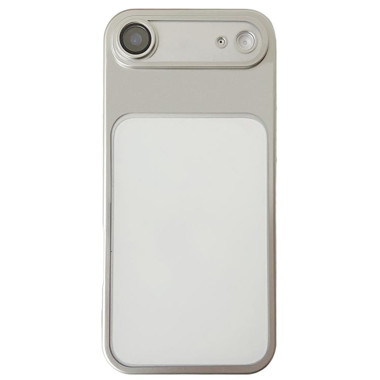 For iPhone Air Change to 17 Series Electroplated Frosted TPU Phone Case(Silver)