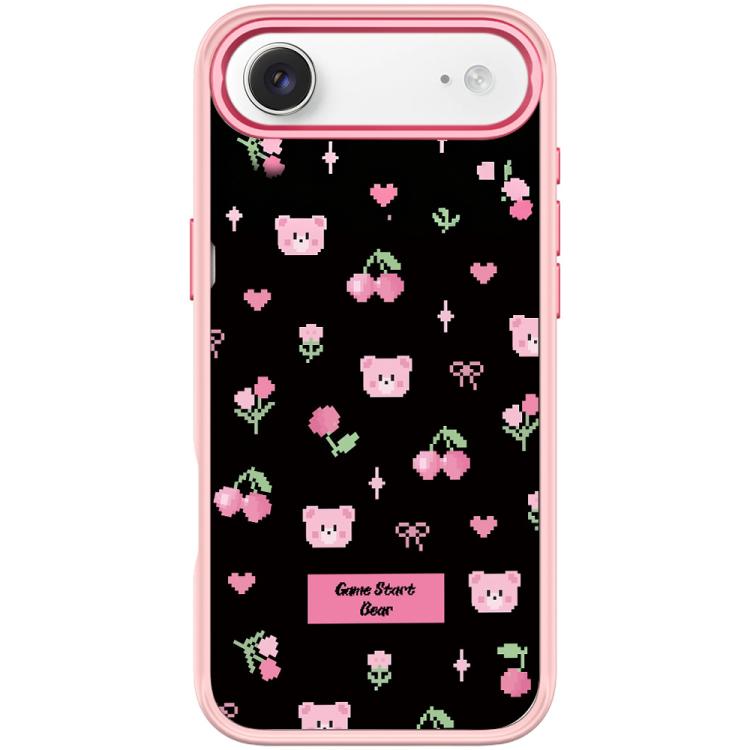 For iPhone Air Cherry Pattern Magnetic Phone Case(Pink)