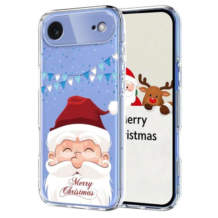 For iPhone Air Christmas-themed Printed TPU Phone Case(Santa Claus)