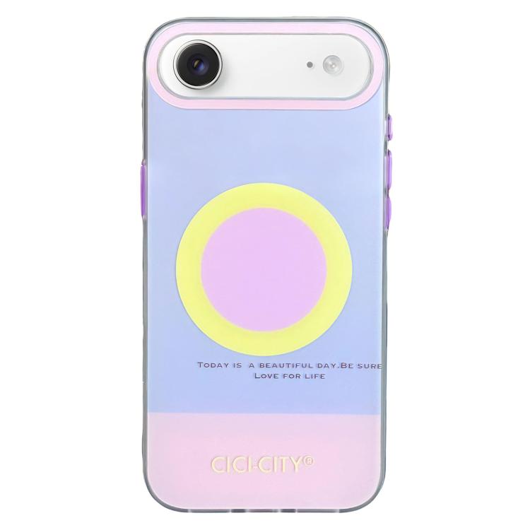 For iPhone Air CICI-CITY CH-57 Contrast Color Magnetic Skin-Feel Phone Case(Light Purple)