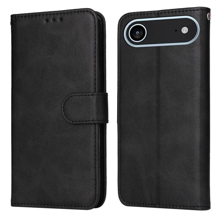 For iPhone Air Classic Calf Texture Flip Leather Phone Case(Black)