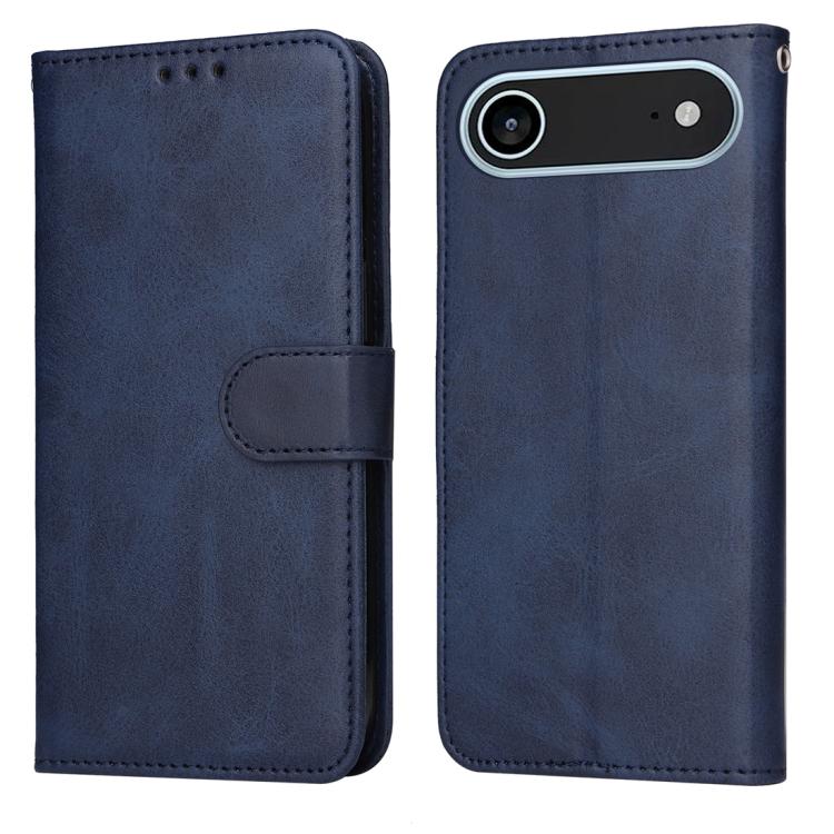 For iPhone Air Classic Calf Texture Flip Leather Phone Case(Blue)