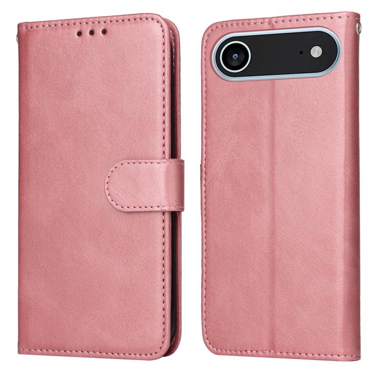 For iPhone Air Classic Calf Texture Flip Leather Phone Case(Rose Gold)