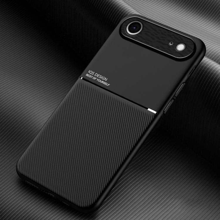 For iPhone Air Classic Tilt Strip Grain Magnetic Shockproof PC + TPU Phone Case(Blue)