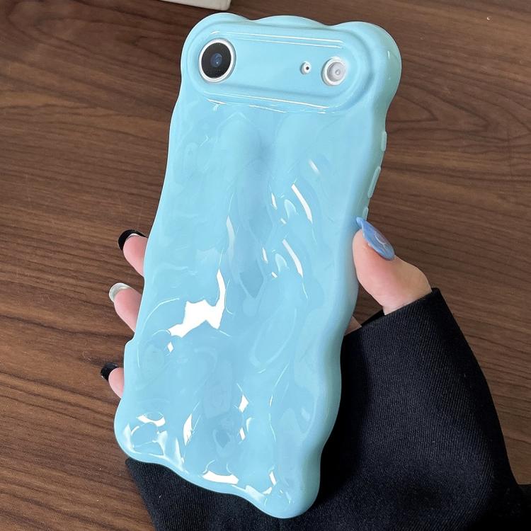 For iPhone Air Cloud-Style TPU Shockroof Phone Case(Blue)