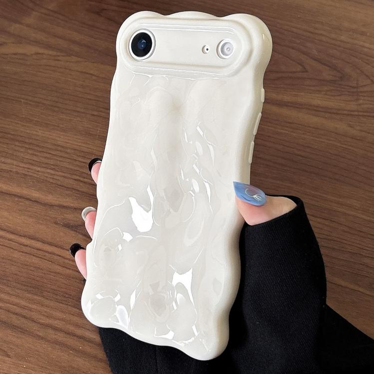 For iPhone Air Cloud-Style TPU Shockroof Phone Case(Milky White)
