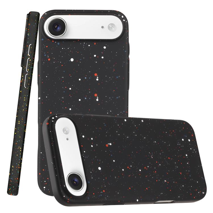 For iPhone Air Colorful Inkjet Magnetic MagSafe PC Phone Case(Black)
