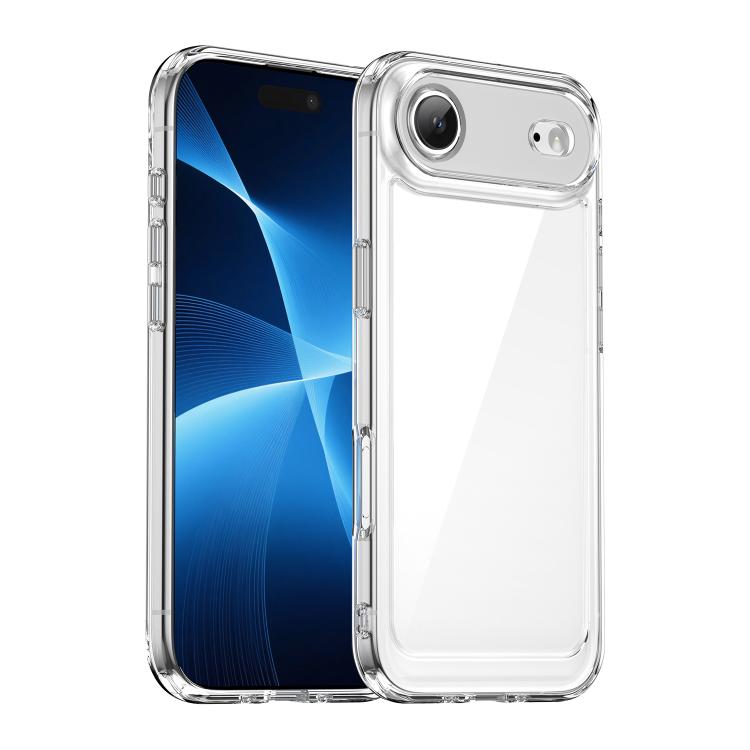 For iPhone Air Colorful Series Acrylic + TPU Phone Case(Transparent)